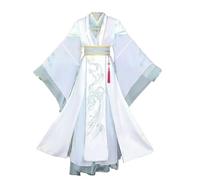 Noowye Windmeister Costume de cosplay Anime Shi Qing Xuan Hanfu Robe chinoise Vieux uniforme traditionnel pour adulte Halloween Noël Costume avec perruque