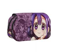Noowye Yugi Amane Yahiro Nene/Minamoto Kou Trousse à crayons double fermeture éclair Dessin animé Produit Back to School Fournitures scolaires, Type 1, 21*7.5*10CM, Porte-documents