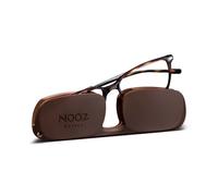 NOOZ Optics - Lunettes anti Lumière Bleue sans correction Homme et Femme pour Ordinateur, Smartphone, Gaming ou Télévision - Forme Rectangulaire - Couleur Marron - Collection Bao