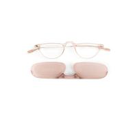 NOOZ Optics Lunettes de lecture unisexe - Lunettes minces et légères pour femmes et hommes avec étui compact - Disponibles en plusieurs dioptries et couleurs - Forme Demi-Lune