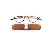 NOOZ Optics Lunettes de lecture unisexe - Lunettes minces et légères pour femmes et hommes avec étui compact - Disponibles en plusieurs dioptries et couleurs - Forme Demi-Lune