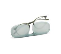 NOOZ Optics Lunettes de lecture unisexes - Lunettes ultra-légères pour femmes et hommes avec étui compact - Disponibles en plusieurs dioptries et couleurs - Collection CRUZ, Ovale (Kaki)