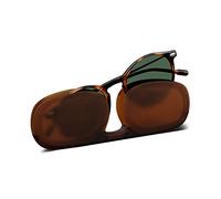 NOOZ Optics Lunettes de soleil et Lunette Loupe - Unisexe - Lunettes de Lecture Légères pour Femmes avec Etui Compact - Presbytie - CRUZ - Rondes - Tortoise - 1,5