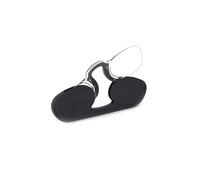 NOOZ Rectangulaire - Lunettes de lecture sans branches pour homme et femme - Etui très compact. Un indispensable pour tout presbytes. 6 couleurs / 5 Corrections, Noir, 2