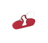 NOOZ Rectangulaire - Lunettes de lecture sans branches pour homme et femme - Etui très compact. Un indispensable pour tout presbytes. 6 couleurs / 5 Corrections, Rouge, 2
