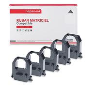 NOPAN-INK - 5 Ruban Compatible pour PIX200 Noir Amano BX 6000, CP 3000, CP 5000, EX 3100, EX 5100, EX 6000, EX 60I, EX 6200, EX 900