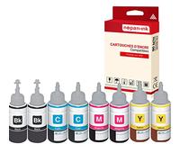 NOPAN-INK - 8 Bouteille d'encre Compatible pour Epson T6641 T6642 T6643 T6644 Multipack 70 ML EPSON EcoTank ET-14000 EcoTank ET-16500 EcoTank ET-2500 EcoTan