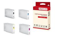 NOPAN-INK Cartouche Compatible pour EPSON T04A1 T04A2 T04A3 T04A4 C13T04A140 C13T04A240 C13T04A340 C13T04A440 Noir Multi-Couleurs 11500-8000 Pages x4 pour WF C8190, WF C8190D3TWC, WF C8190DTW, WF