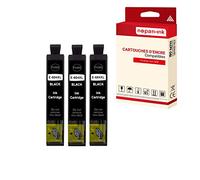 NOPAN-INK Cartouche pour EPSON 604XL 604 XL Ananas Compatible Noir x 3 C13T10H14010