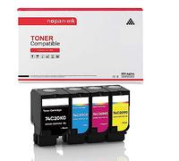 NOPAN-INK Cartouches de Toner 74C20K0 compatibles Multi-Couleurs x 4 | Compatible pour LEXMARK CS720/CS725/CX725, 74C20K0, 74C20C0, 74C20M0, 74C20Y0