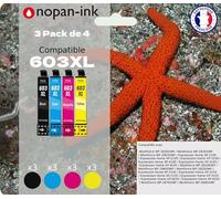 NOPAN-INK Cartouches d'encre Compatibles pour Epson 603XL, Pack de 12 (3 Noir, 3 Cyan, 3 Magenta, 3 Jaune), pour Expression Home XP-2100/2105/3100/3105/4100/4105, Workforce WF-2810/2830/2850
