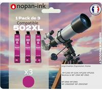 NOPAN-INK Compatible pour Epson 502XL, Pack de 3 Cartouches, Rendement 470 Pages, pour Expression Home XP-5100/5105/5115/5150/5155, Workforce WF-2860DWF/2865DWF, Magenta