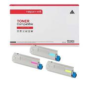 NOPAN-INK MC853/MC873/MC883 45862839/45862816 45862838/45862815 45862837/45862814 Multi-Couleurs pour OKI Cartouche de Toner Compatible x 3