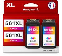 NOPAN-INK Pack de 2 Cartouches Compatible pour Canon CL561XL Couleur