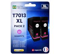NOPAN-INK Pack de 2 Cartouches Compatible pour Epson C13T70134010 T7013 Magenta 3500 Pages