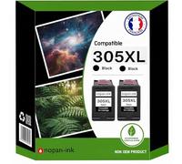 NOPAN-INK Pack de 2 Cartouches Compatible pour HP 305XL Noir