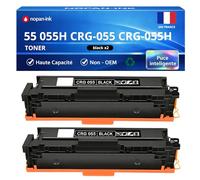 NOPAN-INK Pack de 2 Toners Compatible pour Canon 055H 3020C002 3016C002 Noir 7600 Pages