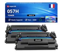 NOPAN-INK Pack de 2 Toners Compatible pour Canon 057H 3010C002 3010C004 Noir 10000 Pages