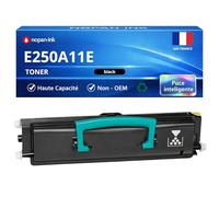 NOPAN-INK Pack de 2 Toners Compatible pour Lexmark E250A11E Noir 3500 Pages