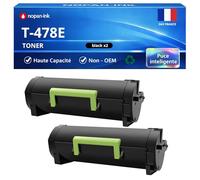 NOPAN-INK Pack de 2 Toners Compatible pour Toshiba T-478E T478E T-478P-R 6B000000855 Noir 20000 Pages