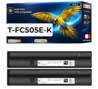 NOPAN-INK Pack de 2 Toners Compatible pour Toshiba T-FC505EBK 6AJ00000139 Noir 38400 Pages Qualitoner