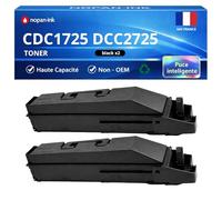 NOPAN-INK Pack de 2 Toners Compatible pour Triumph-Adler UTAX 652510010 CDC1725 DCC2725 Noir 20000 Pages