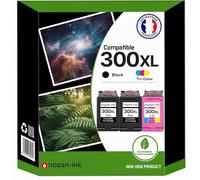 NOPAN-INK Pack de 3 Cartouches Compatible pour HP 300XL 2 Noires & 1 Couleur