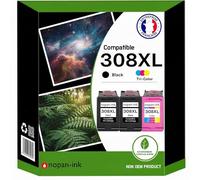 NOPAN-INK Pack de 3 Cartouches Compatible pour HP 308XL Noir & Couleur