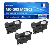 NOPAN-INK Pack de 3 Cartouches d'entretien Compatible pour Canon MC-G03 5794C001 Noir