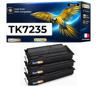 NOPAN-INK Pack de 3 Toners Compatible pour KyoceraTK7235 Noir Qualitoner 35 000 Pages