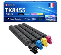 NOPAN-INK Pack de 4 Toners Compatible pour Kyocera TK-8455 Noir et Couleurs