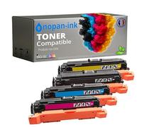 NOPAN-INK Pack de 4 Toners Compatibles HP W2123X 212X, Haut Rendement 13000-10000 Pages, Multi-Couleurs, pour Laserjet Enterprise M554dn/M555dn/M555x/M578c/M578dn/M578f