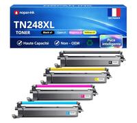 NOPAN-INK Pack de 5 Toners Compatible pour Brother TN248XL Noir et Couleur 2300 Pages