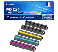 NOPAN-INK Pack de 5 Toners Compatible pour Sharp MX31GTBA MX31GTCA MX31GTMA MX31GTYA Noir et Couleurs