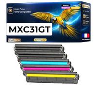 NOPAN-INK Pack de 5 Toners Compatible pour Sharp MX31GTBA MX31GTCA MX31GTMA MX31GTYA Noir et Couleurs Qualitoner