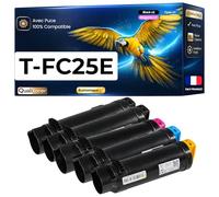 NOPAN-INK Pack de 5 Toners Compatible pour Toshiba T-FC25 6AJ00000075 6AJ00000072 6AJ00000078 6AJ00000081 Noir et Couleurs Qualitoner