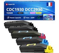 NOPAN-INK Pack de 5 Toners Compatible pour Triumph-Adler 653010010 653010011 653010014 653010016 Noir et Couleurs