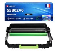 NOPAN-INK Tambour Compatible pour Lexmark 55B0ZA0 Noir 40000 Pages