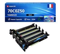 NOPAN-INK Tambour Compatible pour Lexmark 70C0Z50 Noir 40000 Pages