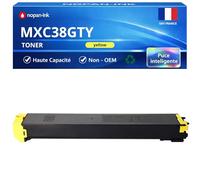 NOPAN-INK Toner Compatible pour Sharp MXC38GTY MX-C38GTY Jaune 10000 Pages