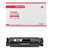 TONER W2130Y/W2130X/W2130A 213Y/213X/213A Noir x 1 Compatible pour HP -NOPAN-INK Color LaserJet Enterprise 5700dn, Color LaserJet Enterprise 6700dn, Color LaserJet Enterprise 6701dn, Color LaserJet En