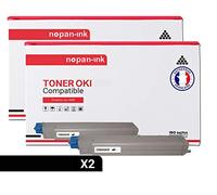 NOPAN-INK - Toner x2-42918916 (Noir x2) - Compatible pour OKI C 9600 OKI C 9600 DN OKI C 9600 HDN OKI C 9600 HDTN OKI C 9600 N OKI