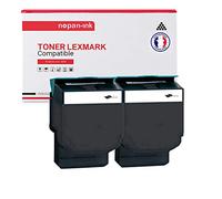 NOPAN-INK - Toner x2 71B2HK0 (Noir x2) - Compatible pour Lexmark CS417 CS417dn CS517 CS517de CX417 CX417de CX517 CX517de Lexmark CS4