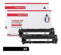 NOPAN-INK - Toner x2 - CB540A (Noir x2) - Compatible pour HP Laserjet Pro 200 Color M251n HP Laserjet Pro 200 Color M251nw HP Laser