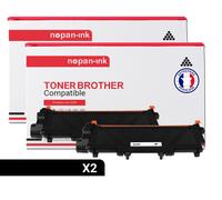 NOPAN-INK - Toner x2 - TN-2320XL (TN 2320 XL x2) - Compatible pour Brother HL-L2300D/L2305W/L2320D/L2340DW/L2360DN/L2360DW/L2365DW/L