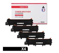 NOPAN-INK - Toner x4 - TN-2320 (TN 2320 x4) - Compatible pour Brother HL-L2300D/L2305W/L2320D/L2340DW/L2360DN/L2360DW/L2365DW/L2380D
