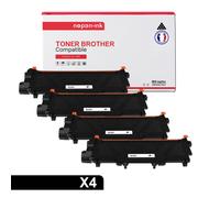 NOPAN-INK - Toner x4 - TN-2320XL (TN 2320 XL x4) - Compatible pour Brother HL-L2300D/L2305W/L2320D/L2340DW/L2360DN/L2360DW/L2365DW/L