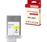 NOPAN-INK - x1 Cartouche compatible pour Canon PFI-102 PFI-102Y Yellow 0898B001