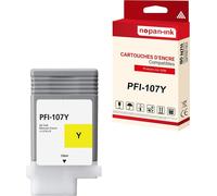 NOPAN-INK - x1 Cartouche compatible pour Canon PFI-107 PFI-107Y Jaune 6708B001