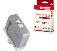 NOPAN-INK - x1 Cartouche compatible pour Canon PFI1300 PFI-1300GY Gris 0817C001